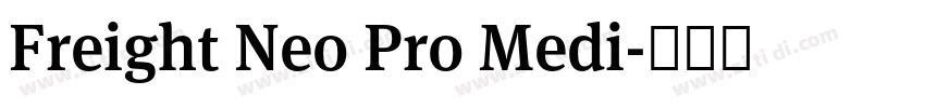 Freight Neo Pro Medi字体转换